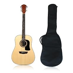 Guitares acoustiques WASHBURN D6SN NATUREL SATINE Folk - Les Beatles, Paul McCartney, John Lennon, RIngo Starr, George Harrison Guitares acoustiques WASHBURN D6SN NATUREL SATINE Folk – Image 2