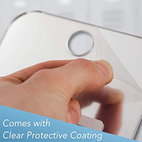 The Shave Well Company Magnifying Anti-Fog Shaving Mirror | Fogless Bathroom Handheld Mirror For Men And Women | Hanging Shower Mirror Includes Long-Lasting Removable Adhesive Hook #TOP7