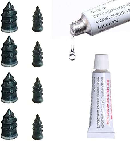 NORSHIRE Tire Repair Nail,Self-Tapping Screw,Tire Repair Kits,Tire Screw Plug,Tire Repair Rubber Nail,Tire Fix,Suitable for car, Motorcycle, ATV, Jeep, Truck, Tractor tire Puncture Repair