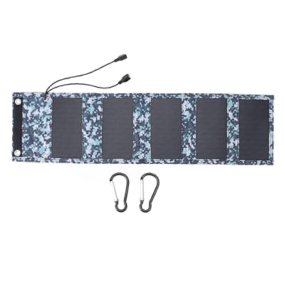12W Monocrystalline Solar Panel 5V Dual USB Folding Portable Solar Charger for Outdoor Camping Hiking Fishing