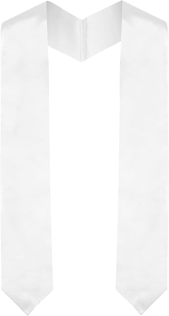 Plain Graduation Stole Class of 2026, Graduation Sash, Classic End With Trim Unisex Adult 70" Academic Commencements