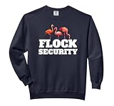 Flamingo Flock Safety Funny Beach Holiday Birthday Gift Comfort Colors Adult Sweatshirt