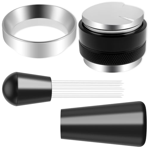 51 mm, set di tamper per caffè, in acciaio inox, resistente alla ruggine, impermeabile, set di accessori per espresso, set di accessori magnetici per la pulizia della macchina da caffè