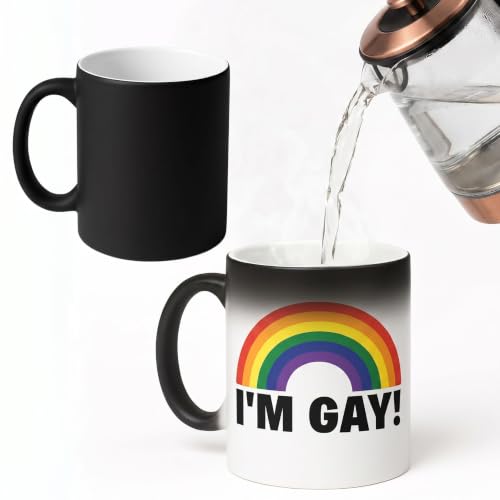 Tasse Gay Magique Thermosensible à Café Thé Mug Céramique Gay Pride
