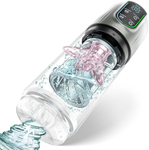 TEidea Fully Automatic Men's Fitness Equipment with LCD Screen, Multi-Frequency Telescopic Rotation(Color:C), Size