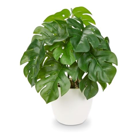 24cm Oairse Faux Monstera Plant for Decor Cover