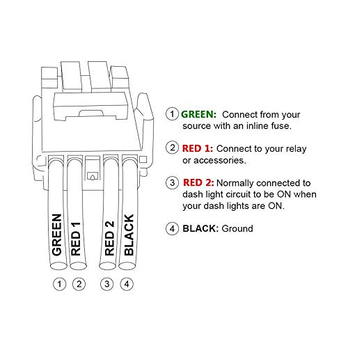 Mnj Motor 12V Led Light Bar Push Button Backlit Switch With Connector Wire Kit On-Off Switch White Compatible With Toyota (Surface Size 1.54 X 0.83 Inches) #TOP5