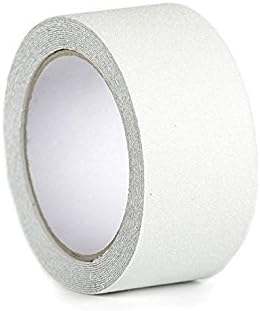 Slip Guard Non-Slip Stair Tape - Indoor & Outdoor Waterproof Safety Steps, 2” x 15" ft, 80 Grit, Semi-Clear