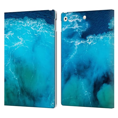 Étui portefeuille Haroulita housse protection cuir motif Santorini pour Apple iPad 10.2