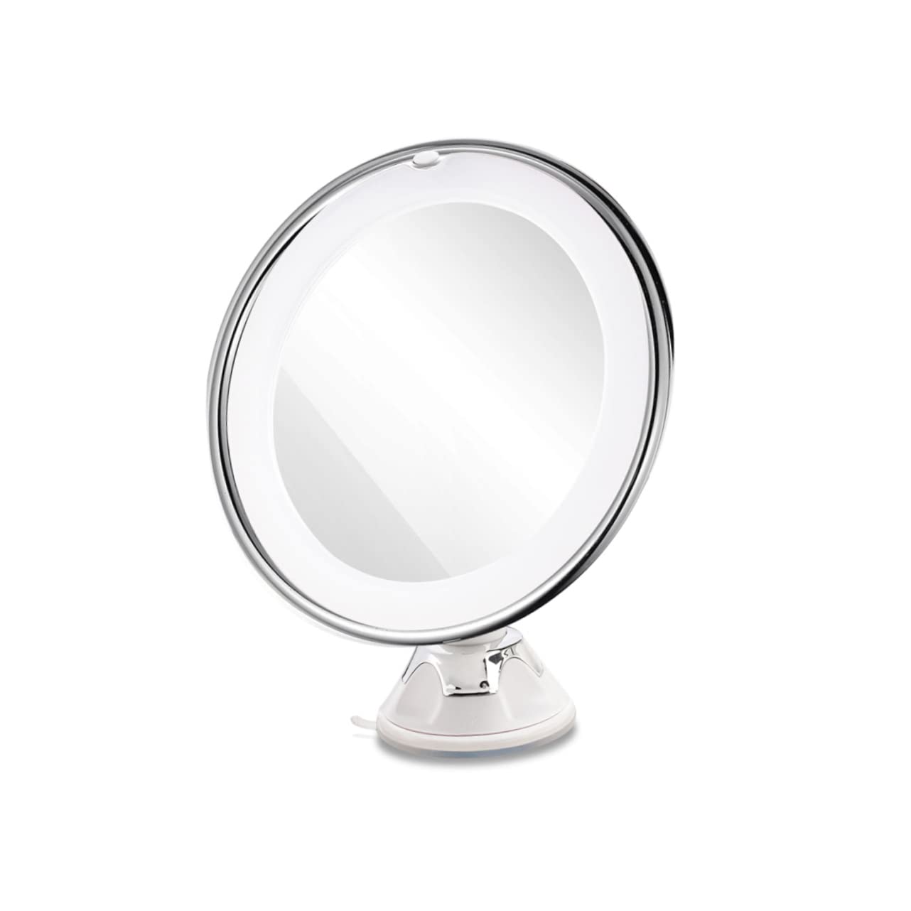 Miroir de Maquillage LED X10 Fixation Facile avec Ventouse Puissante