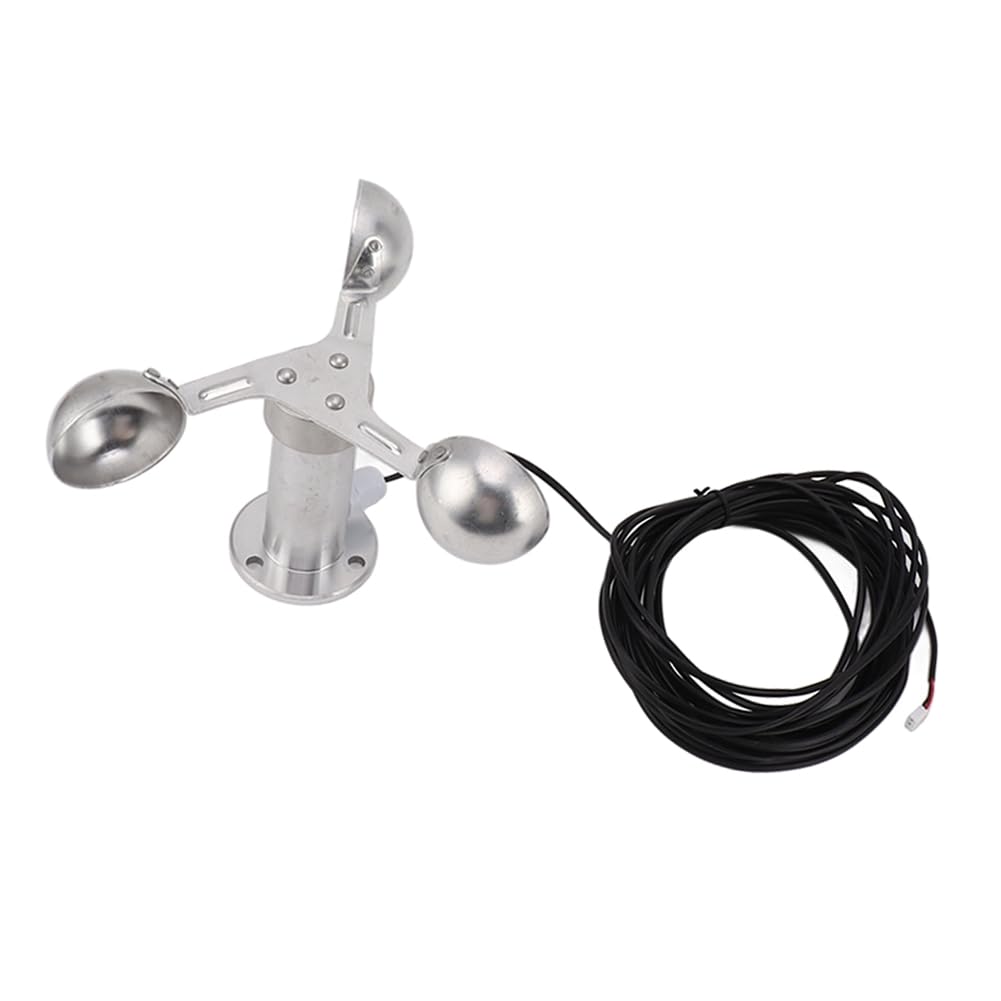 Anémomètre capteur de vitesse du vent 0-3.8V robuste en aluminium à 3 coupelles