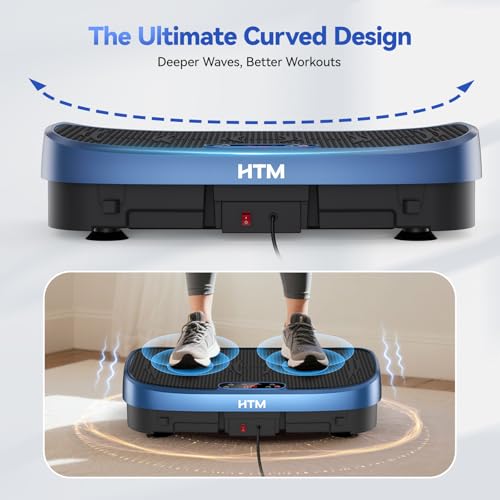 Vibration Plate Exercise Machine - 330lbs Weight Capacity, 120 Speed Levels, Full Body Workout Shake Board for Home Fitness, Toning and Wellness, LED Display, Low Noise Motor — view 5