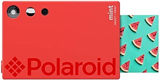 Polaroid Mint Instant Print Digital Camera (Red), Prints on Zink 2x3 Sticky-Backed Photo