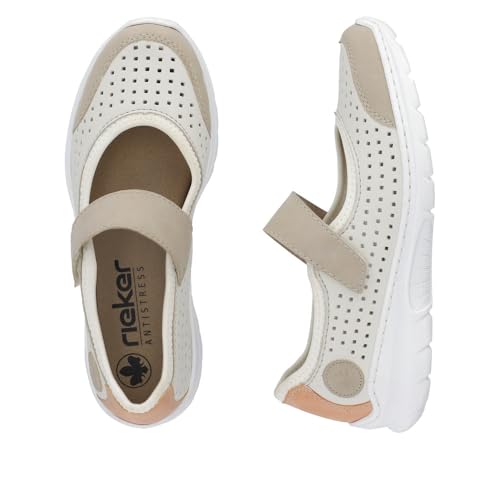 Image of Rieker L32B5 Nikita Slip-On Women's Shoes - Lightweight Mary Janes with Adjustable Strap and Premium Cushioning Footbed - Comfort and Support for All-Day Wear