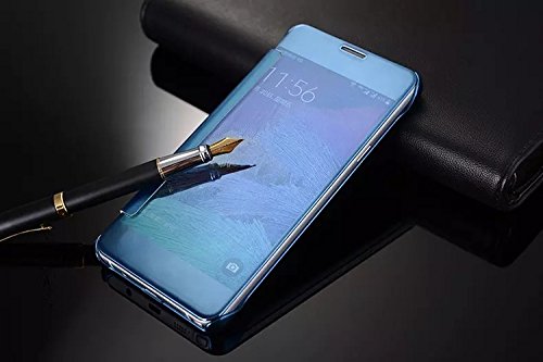 Shinetop Samsung Galaxy Note 5 Case, Fashion Electroplate Plating Smart Clear View Window Mirror Case Pc Flip Phone Cover Slim Fit 360 Degree Full Body Shock Absorbent Protective Skin Shell #TOP1