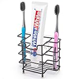 Toothbrush Holder for Bathroom, 304 Stainless Steel Wall Mount Toothbrush Holder Toothpaste Holder B