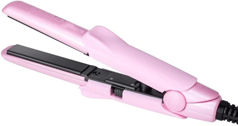 Ceramic Hair Straightener and Curler Curling Iron Flat Voltage Portable Travel Use