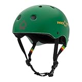 PROTEC Original Classic Skate Helmet, Rasta Green, Small