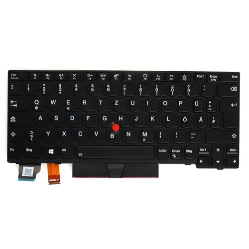 LeFix Oryginalna klawiatura QWERTZ niemiecki do Lenovo Thinkpad X13 Gen 1, L13 Gen 2, L13 Yoga Gen 1 Notebook PC, z podświetleniem tła