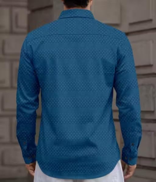 Image of Men Solid Casual Collared Shirt Breathable Comfortable Regular Fit Modern Stylish Everyday Fashion Outfit