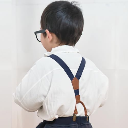 Kids Old Man Costume 100 Day of School Grandpa Costume for Boys 1920s Old Man Outfit Halloween Old Man Costume Dress Up Set Including Bow Tie Beard Eyebrow Suspenders Glasses for Kids Boy Halloween