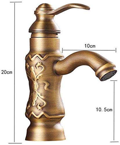 Robinet de lavabo sculpté rétro pour créer une ambiance spa à la maison