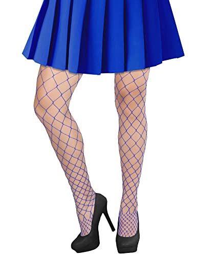 Image of Lastclream High Waisted Fishnet Tights for Women Sexy Fishnets Stockings Full Footed Fishnet Sheer Pantyhose Plus Size