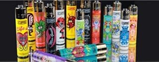 10 clipper lighters assorted designs