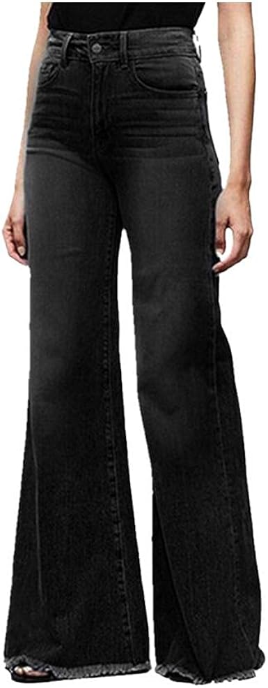 Amazon.com: NP - Pantalones de mezclilla para mujer, pierna ancha,  pantalones de mezclilla para otoño, pantalones de mezclilla : Ropa, Zapatos  y Joyería