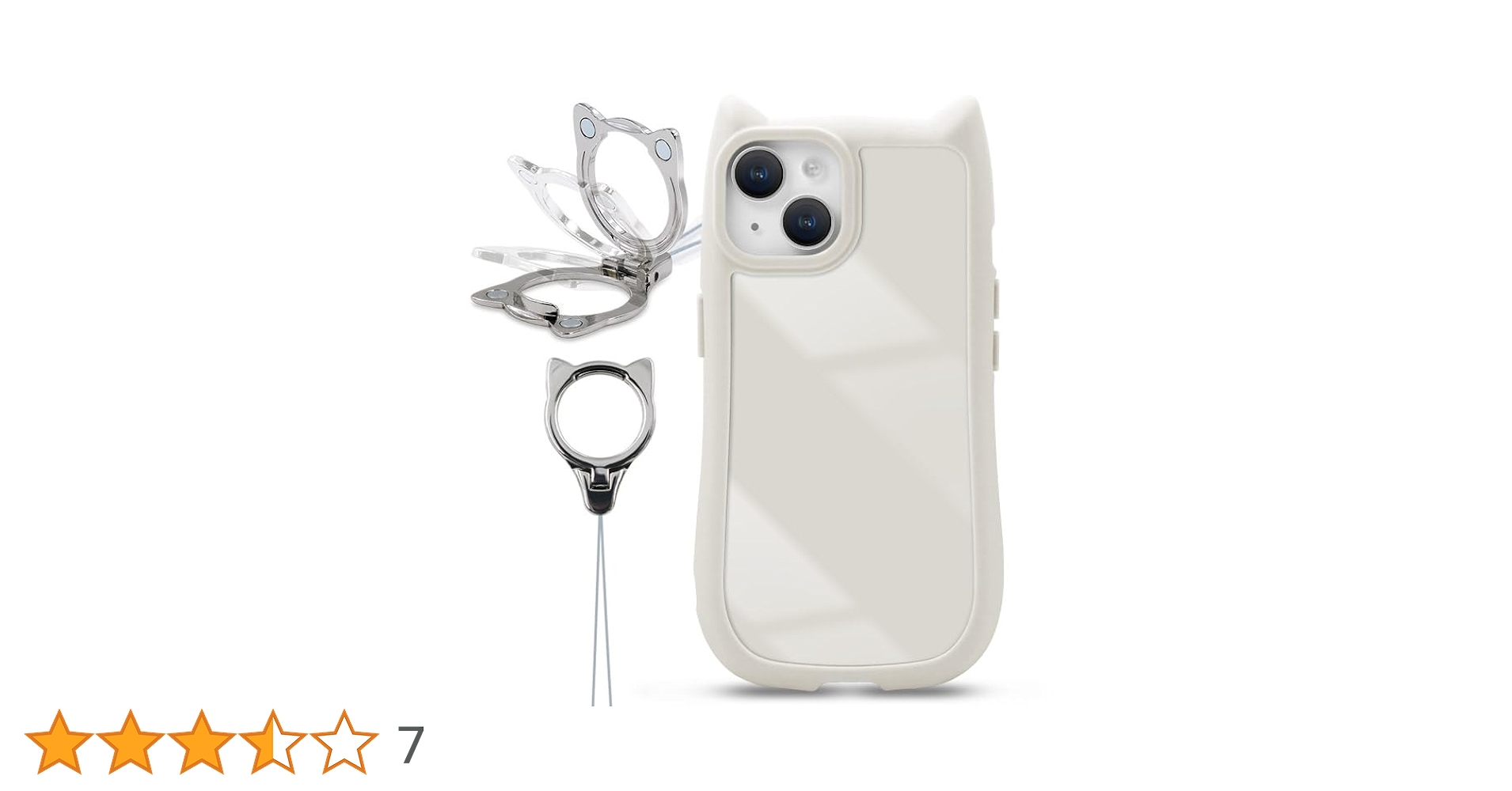 在庫処分セール‼️ iphone iphoneケース リング付き ホワイト Amazon.co.jp: 適用 iphone se 第3世代 第2世代 リング ケース