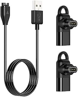 Charger Cable for Garmin Watch with Type-C Adapters - 3.3Ft USB Charging Cord for Garmin Fenix 5 5S 5X 6 6S 6X 7 7S 7X Pro, Vívoactive 3 4 4S, Forerunner 55 945, Approach S62, Instinct, Venu 2 2S, etc
