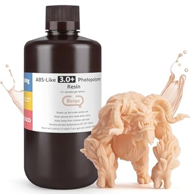 ELEGOO Resina ABS-Like 3.0 Plus 3.0+, Resina para Impresora 3D con Alta Dureza y Tenacidad, Resina Fotopolímera de Curado Rápido UV 405nm, Resina 3D para Impresión 3D LCD/DLP, Beige 1000G | Ya disponible en tu tienda friki favorita! En mundofriki.es!