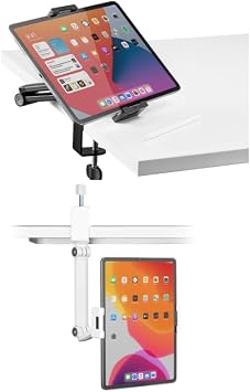 Tablet Stand with Desktop Clamps | Compatible with All Tablets Between 4.7' - 12.9'