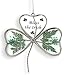 Shamrock - Garden Suncatcher - Pressed Flowers Inside a Glass Shamrock - Bless the Irish Printed on the Glass - St Patrick's Day Decoration, Irish Gift, Mom, Mother-in-law, In-law Gift, Irish Family, Garden