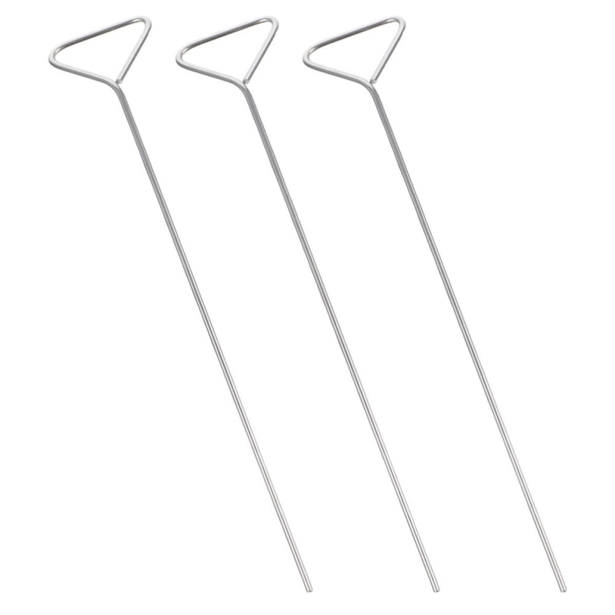 Cell Spreader Precision Production Cell Scraping Tool Stainless Steel Triangle 3pcs for Laboratory Use Compatible with Petri Dishes