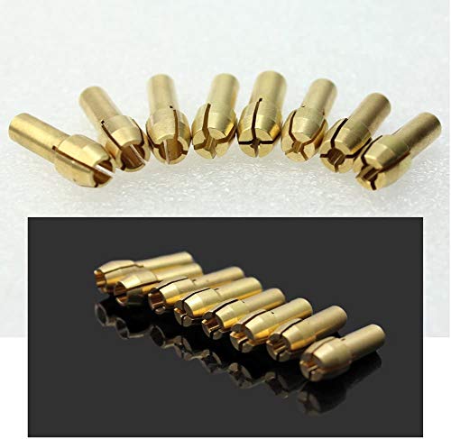 2 Set Of Brass Collet Fits Dremel Rotary Tools Including 1Mm/1.6Mm/2.3Mm/3.2Mm #TOP1