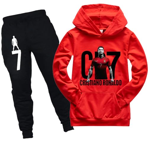 Sweat à capuche enfant football et survêtement imprimé 3D pour garçon