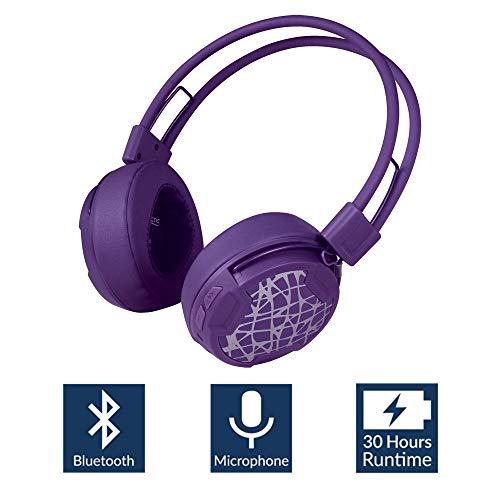 Arctic P604 Wireless (Purple), Dynamic Bluetooth 4.0 Headphones, On-Ear Design with Smart Control