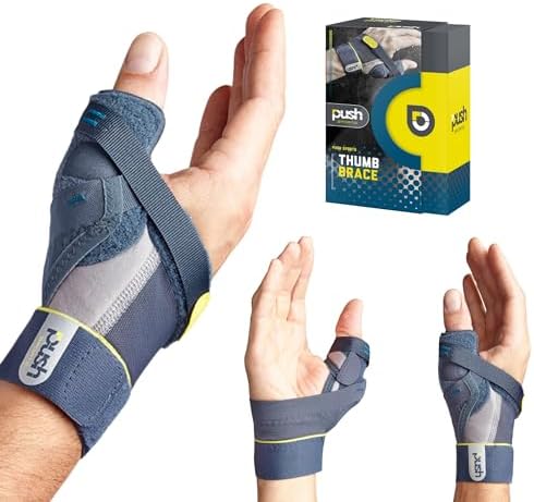Push Sports Thumb Brace - Stabilizes Skier's Thumb, Optimizes Function (Right Medium)