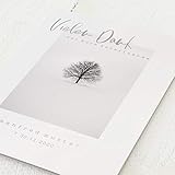 sendmoments Dankeskarten Trauer, Danksagungen, Trauerbaum, Danksagungskarten Trauer 5er Klappkarten-Set C6, Trauerdankkarten personalisiert mit Text & Bild, Trauerdanksagungen optional mit Umschlägen