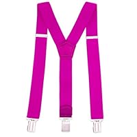 Glamexx24 Hosenträger für Herren Einstellbar und Elastisch, Y Form, Breit 4 cm mit 3 Starken Clips Einheitsgröße Hosenträger für Männer und Damen, Lila