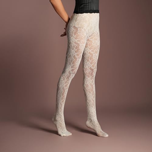Image of Theater Women Lace Stockings | Stretchable | Comfortable Breathable Nylon Spandex | Warm and Soft Waistband | Free Size (S-4XL (24-48) In)