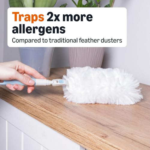 Amazon Basics 360° Heavy Duty Duster Refills, Picks up and Traps 2X More Allergens, 11 Count, Pack of 1 view 4