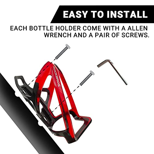 Himiway Bike Water Bottle Holder, Lightweight Durable Pc Bicycle Bottle Cages With Screws Tool,Universal Bike Cup Holder Rack For Mtb, Road Bike, Mountain Bikes Outdoor Cycling #TOP5