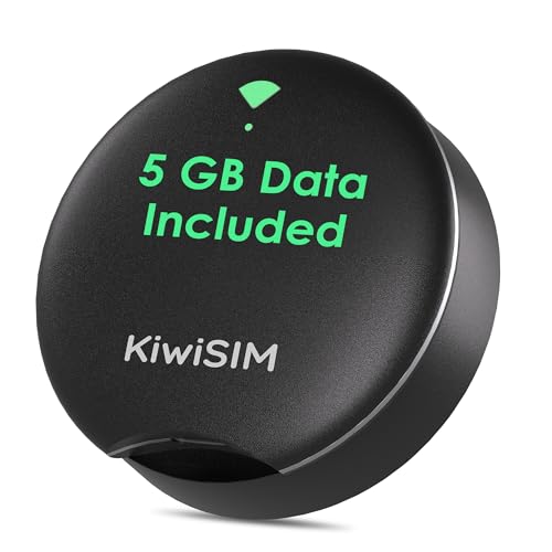 UFO Mobile WiFi Hotspot Included 5GB Data 30Days, Portable Wi-Fi & 4G Hotspot for Travel l Pocket MiFi Device, Support AT&T, T-Mobile, Verizon, 10 Devices, US Coverage, No SIM Card, No Contract, Black