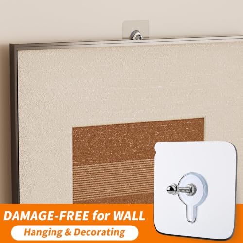 coolpa 24 PCS Picture Hangers Without Nails, Wall Hangers Without Nails, Adhesive Wall Hooks, to use Inside Kitchen, Bathroom, Home and Office - 5