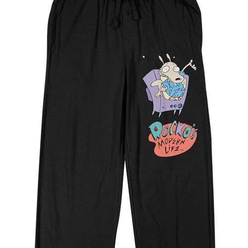 Bioworld Rocko's Modern Life Men's Black Sleep Pants2