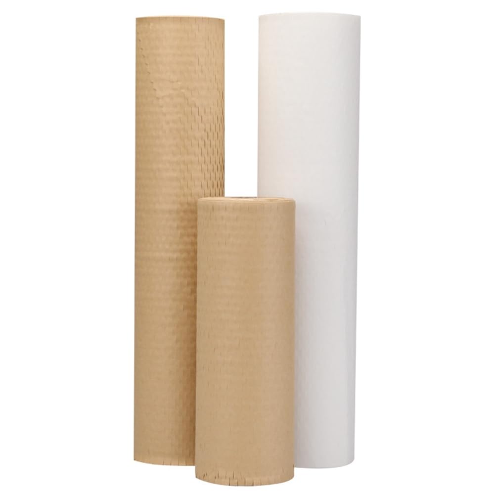 Wabenpapier Verpackungspapier Verpackungsrolle Füllmaterial Verpackungsmaterial Kraftpapier Schutzpapier Verpackung zum Verpacken/Lagern exquisiter Zerbrechliche Gegenstände Weiß 39cm*100m