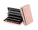 HAPUTDY RFID Metal Blocking Credit Card Holder/Travel Wallet/Protective Case (7 Cards Rose gold)