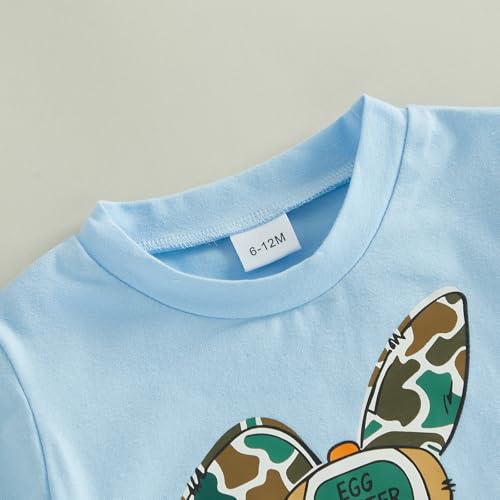 Image of Toddler Boy Easter Outfit Letter Cross Short Sleeve T Shirt Camouflage Shorts Set 2T 3T 4T 5T Summer Outfits